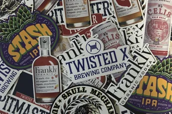 Assorted custom vinyl stickers